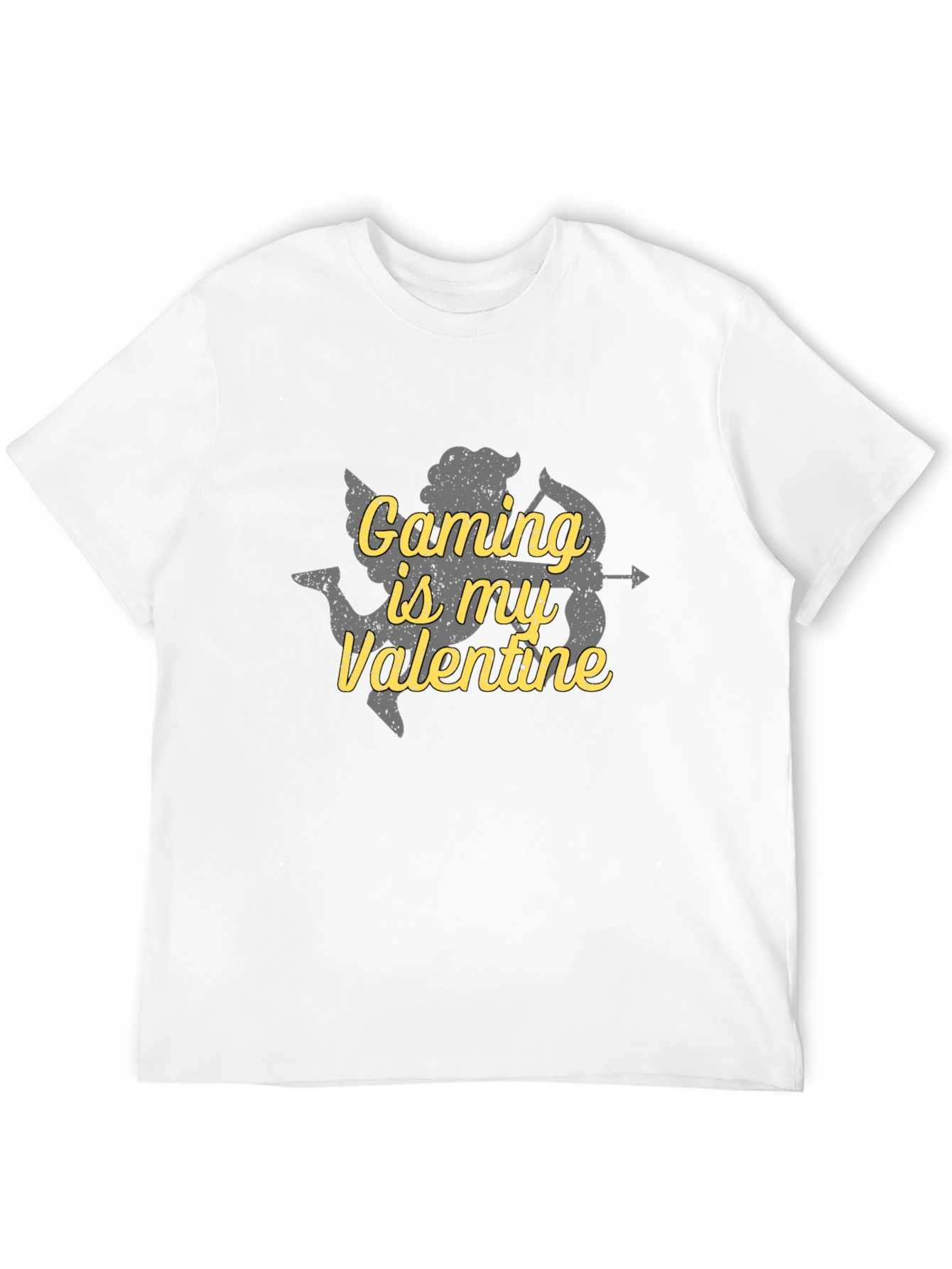 Gaming is My Valentine Cupid Graphic T-Shirt