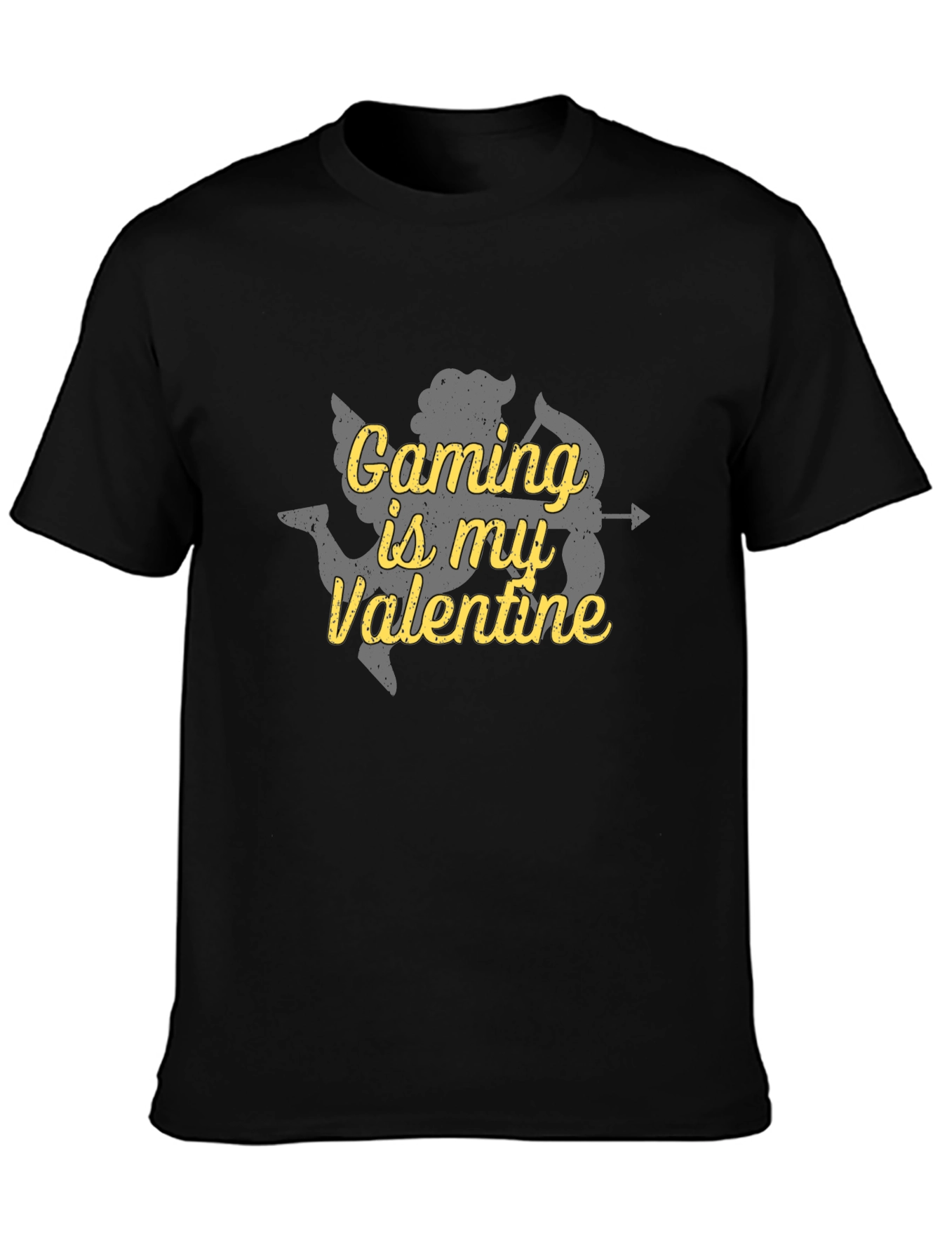 Gaming is My Valentine Cupid Graphic T-Shirt