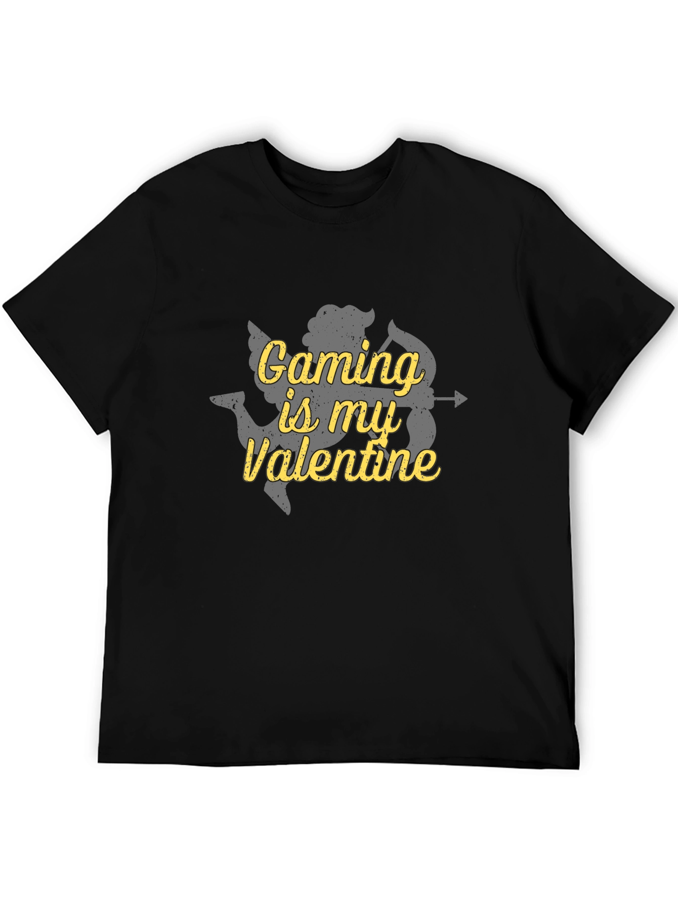 Gaming is My Valentine Cupid Graphic T-Shirt