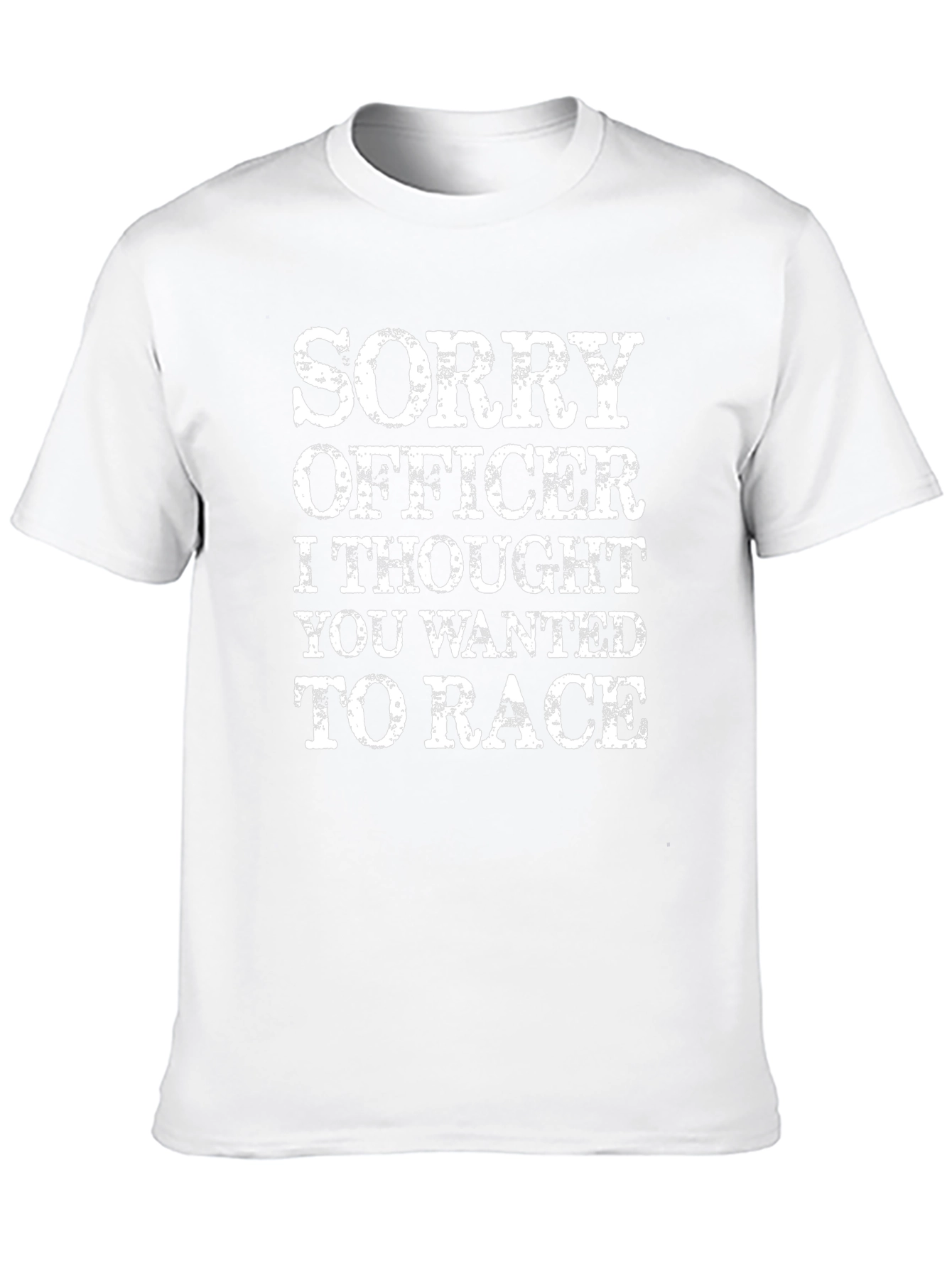Funny Sorry Officer Graphic T-Shirt
