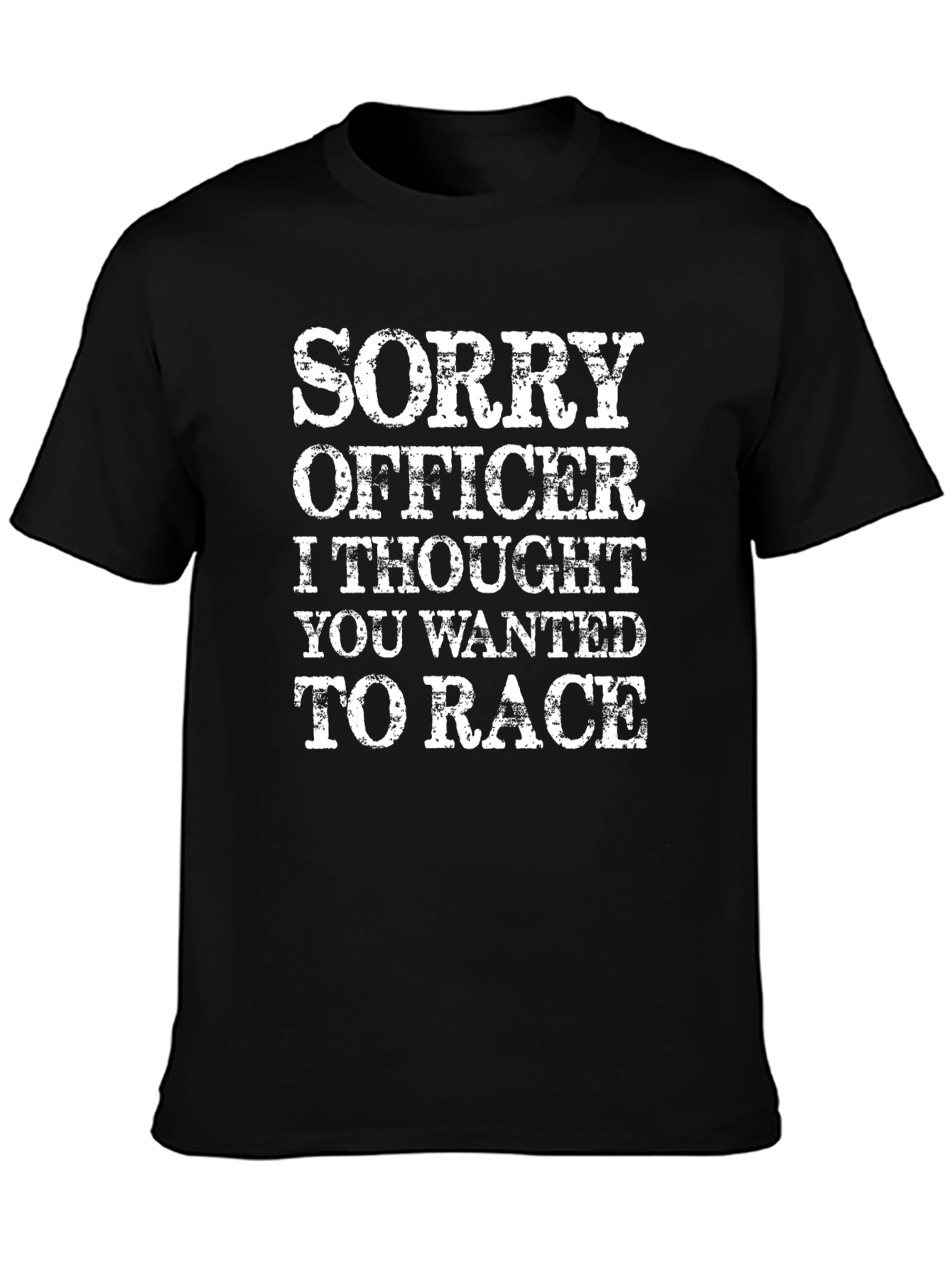 Funny Sorry Officer Graphic T-Shirt