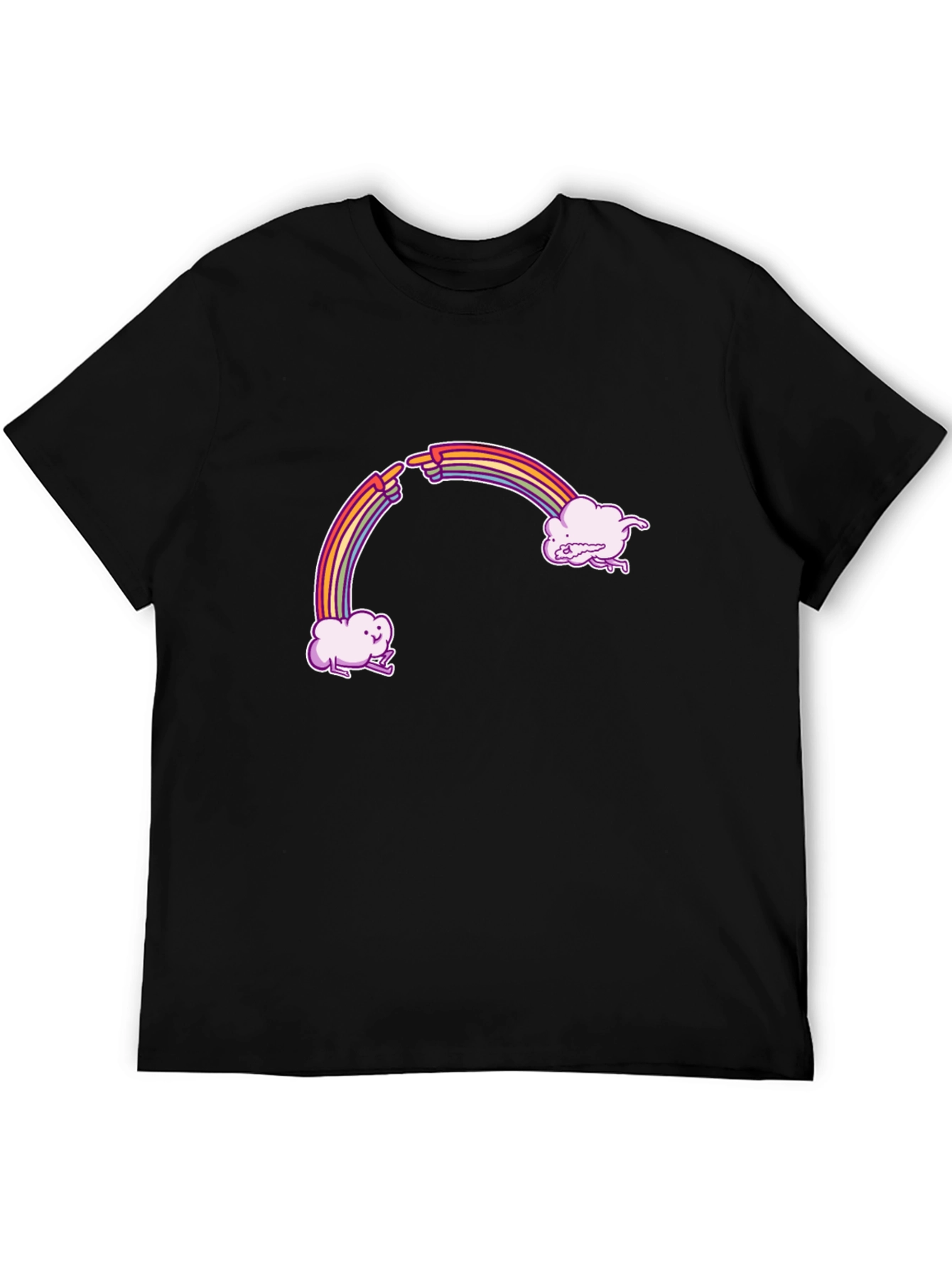Rainbow Cloud T-Shirt - Funny Graphic Tee