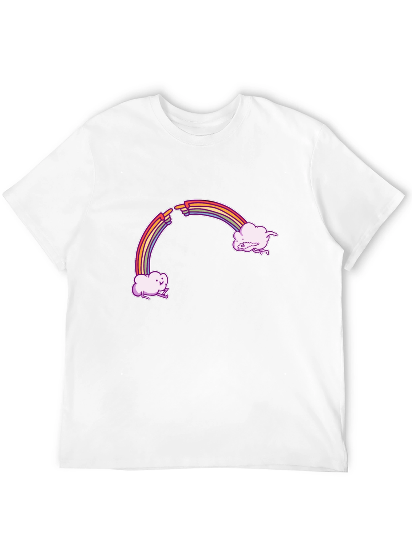 Rainbow Cloud T-Shirt - Funny Graphic Tee