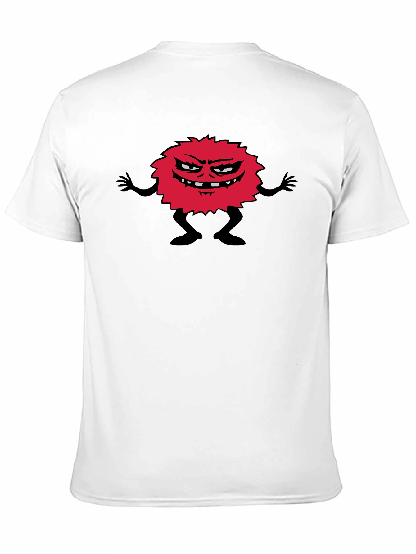 Funny Monster Graphic Black T-Shirt