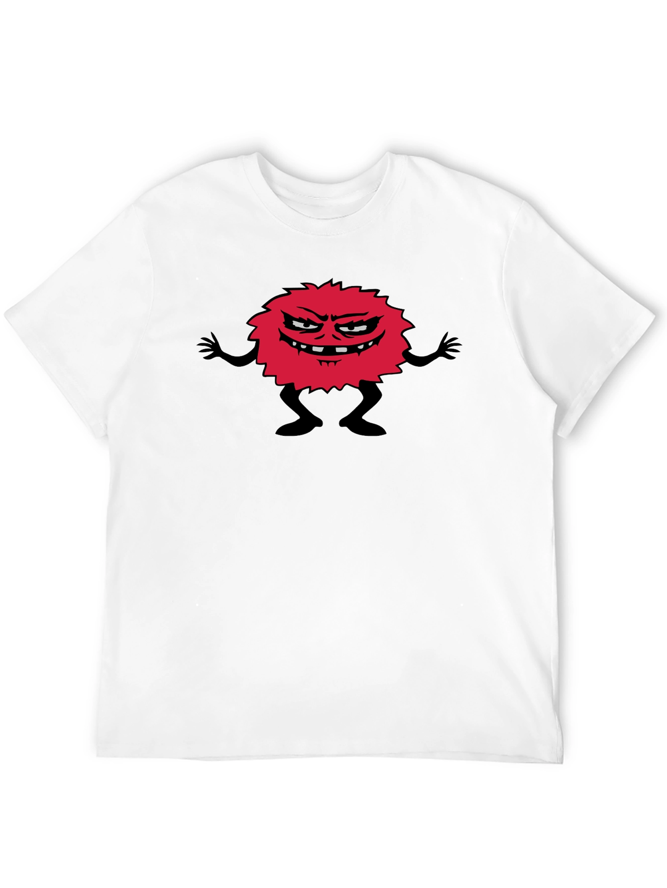 Funny Monster Graphic Black T-Shirt