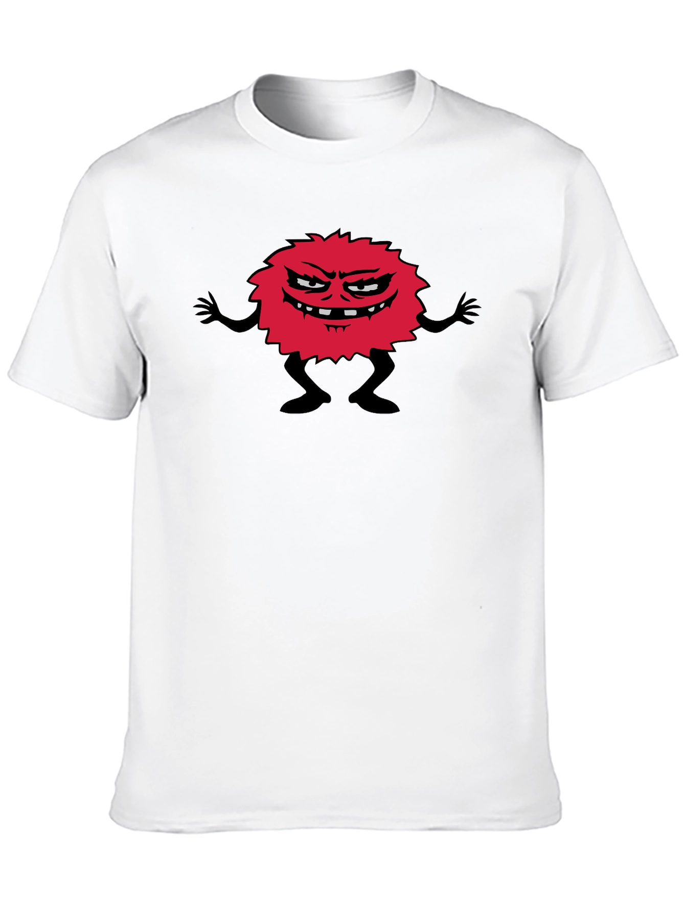 Funny Monster Graphic Black T-Shirt