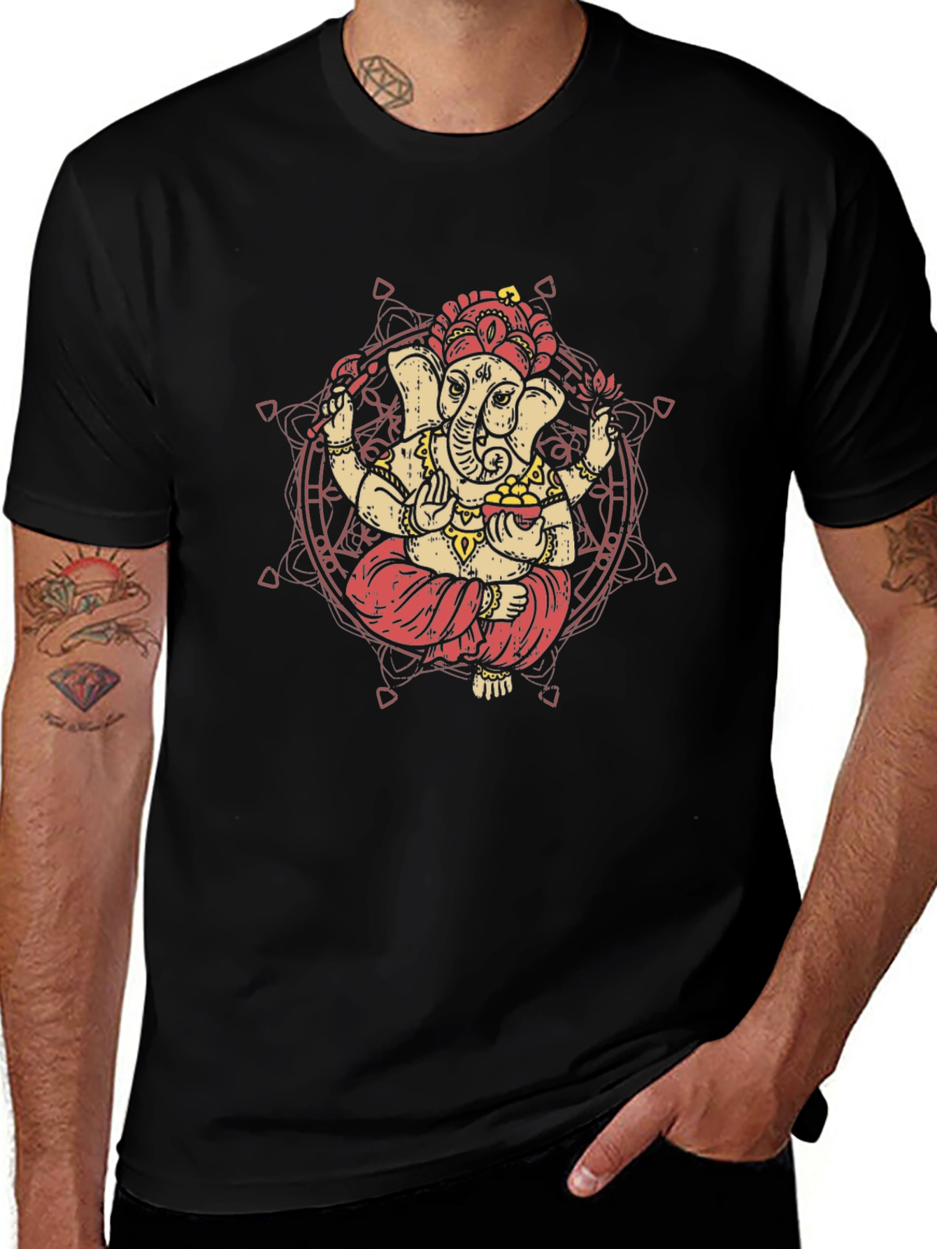 Ganesh Graphic Tee - Yoga Meditation T-Shirt