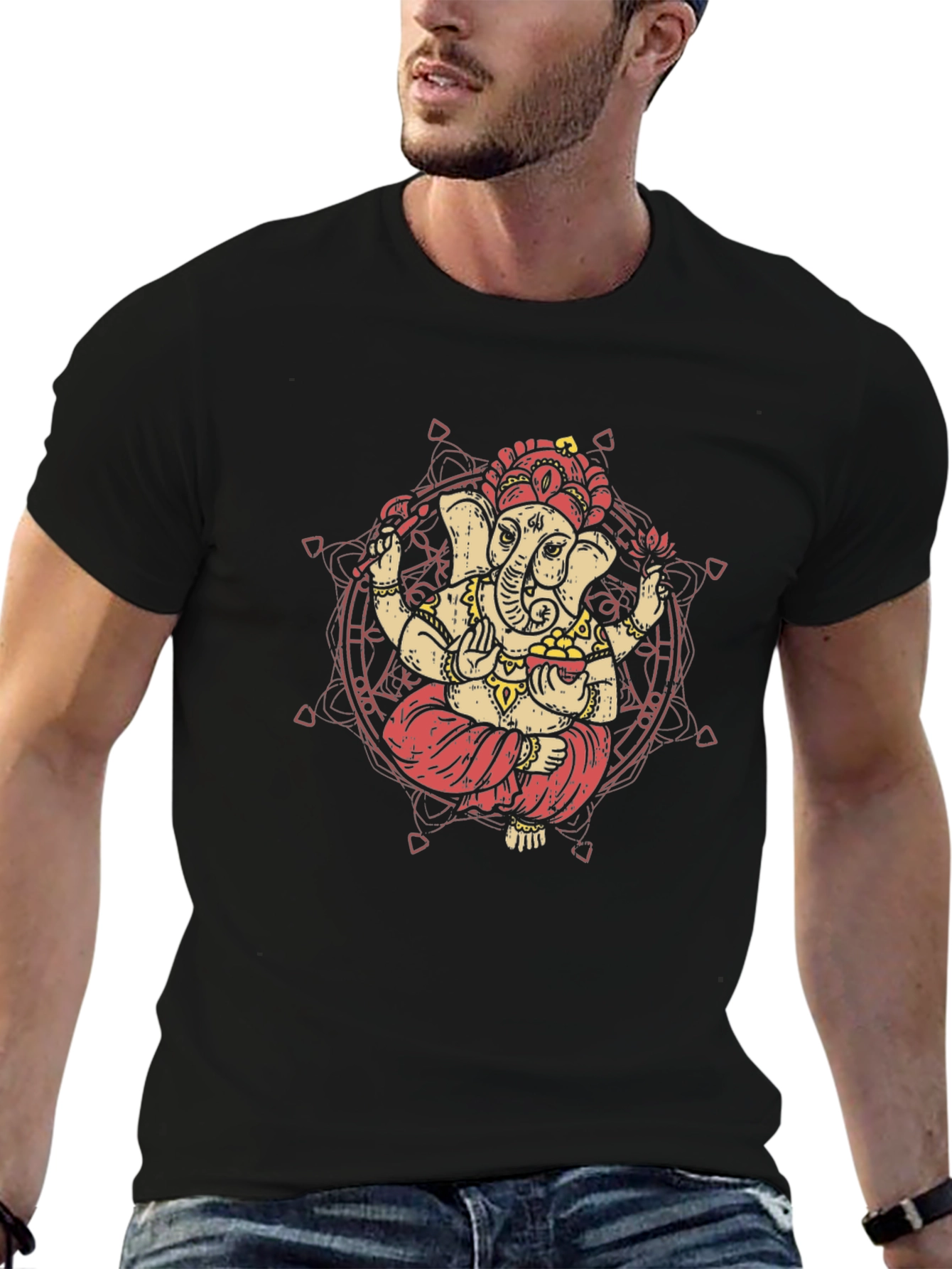 Ganesh Graphic Tee - Yoga Meditation T-Shirt