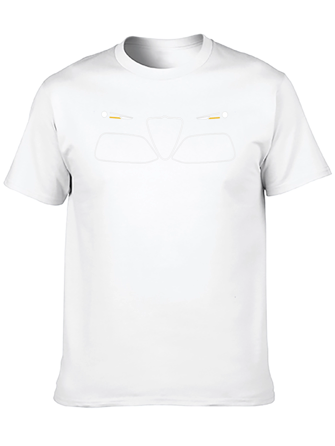 Alfa Romeo Car Outline T-Shirt - Black