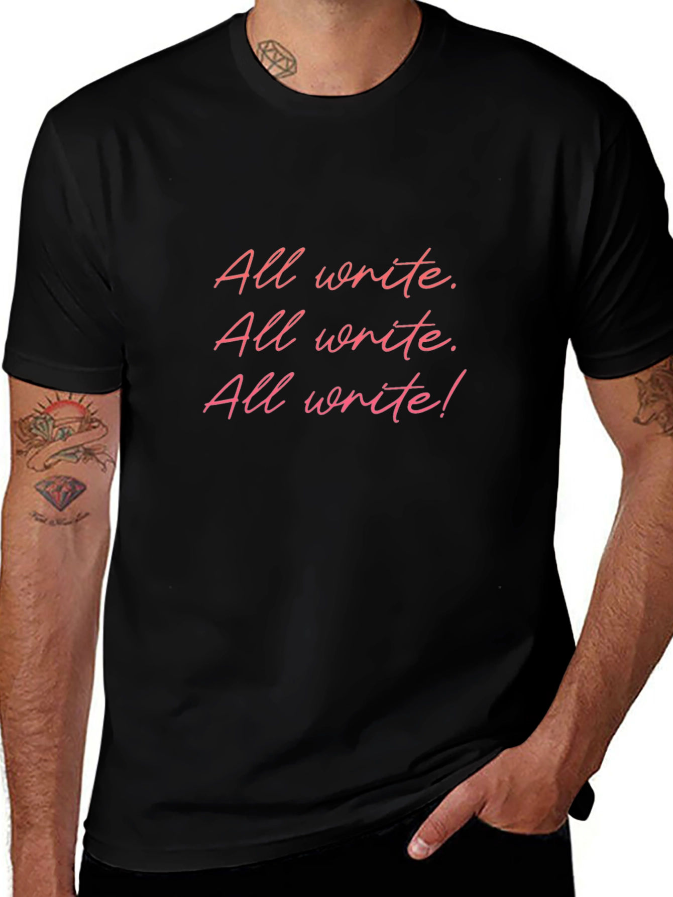 All Write! Black Graphic T-Shirt