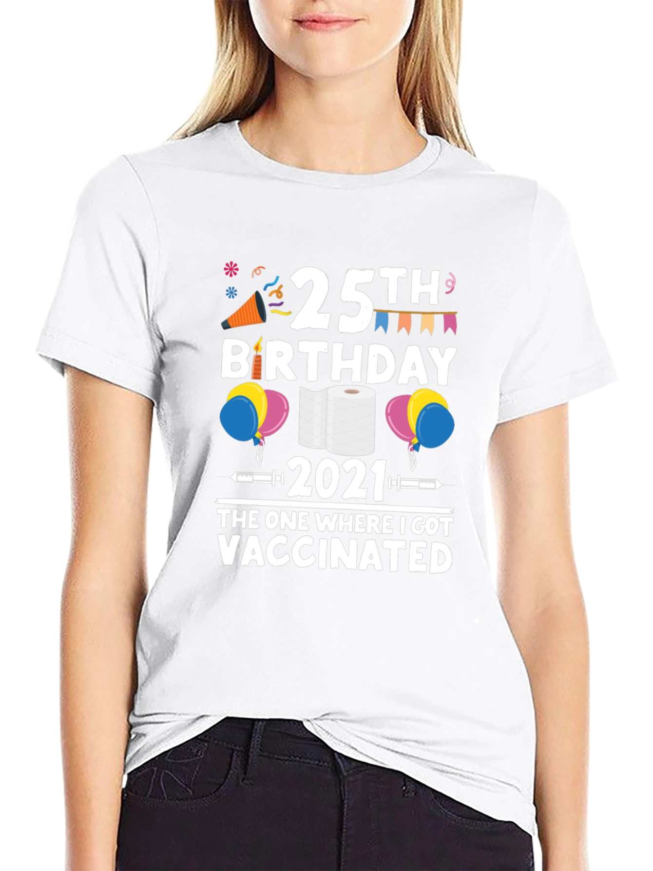 25th Birthday 2021 Vaccinated T-Shirt