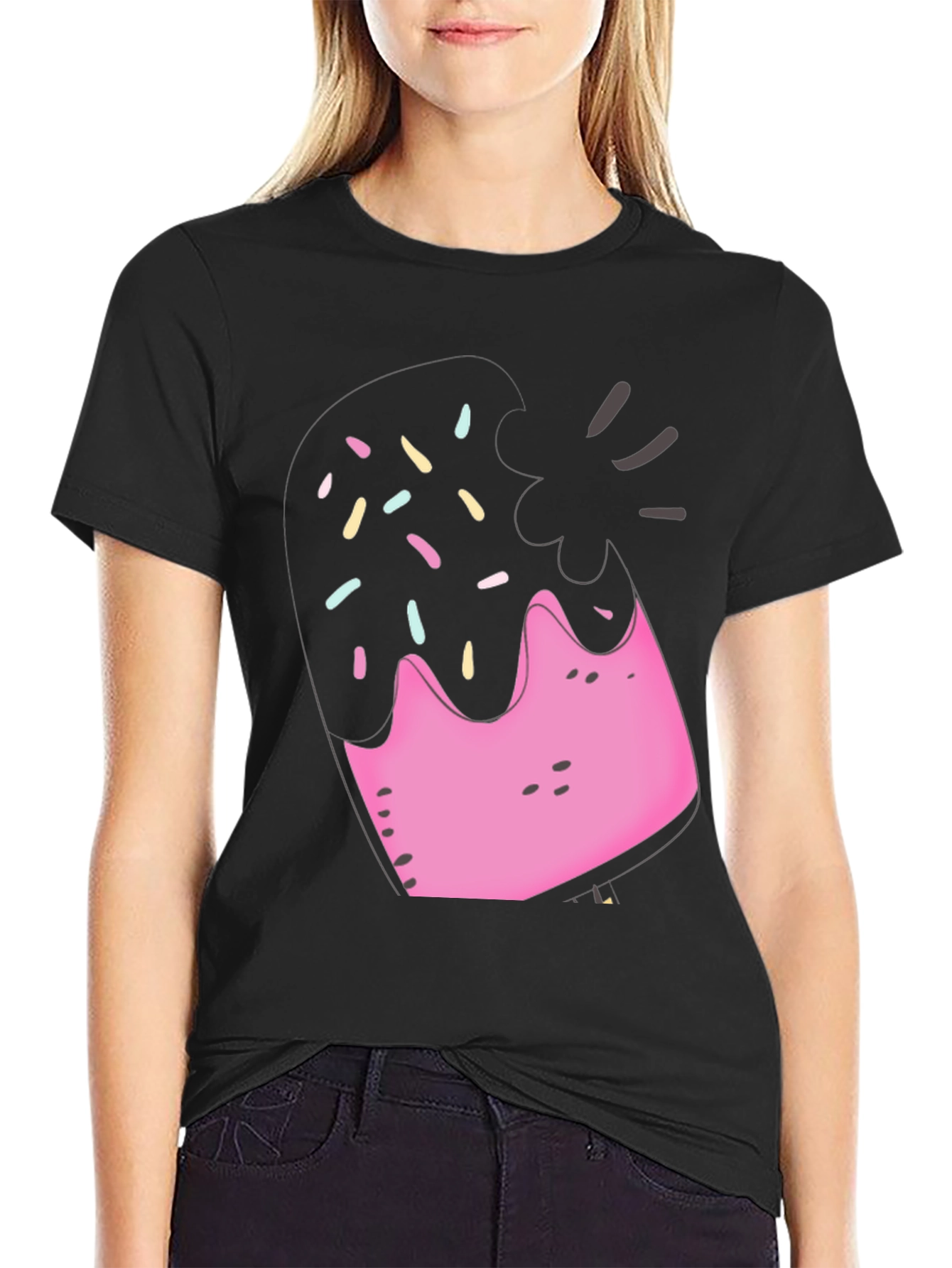 Sweet Treat Tee: Fun Donut Graphic T-Shirt