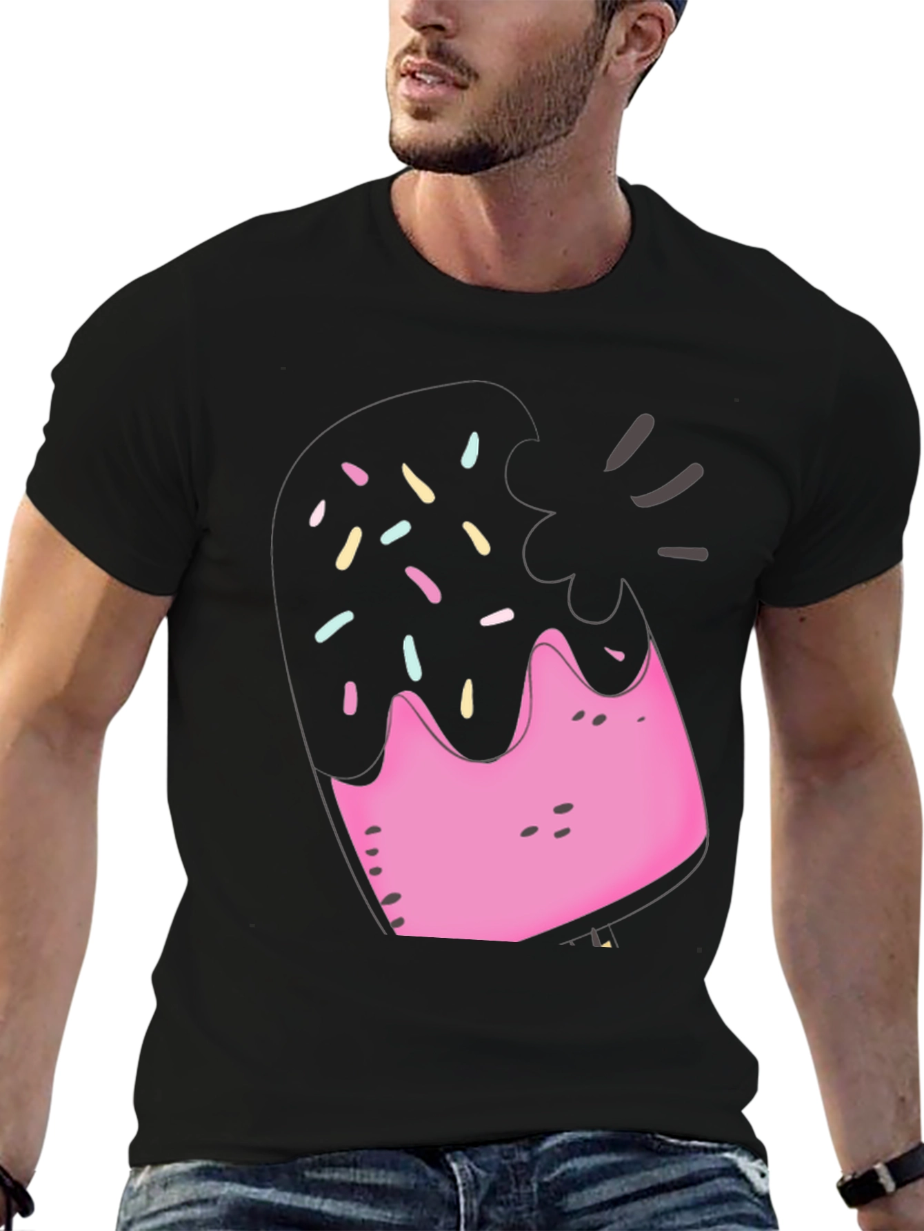 Sweet Treat Tee: Fun Donut Graphic T-Shirt