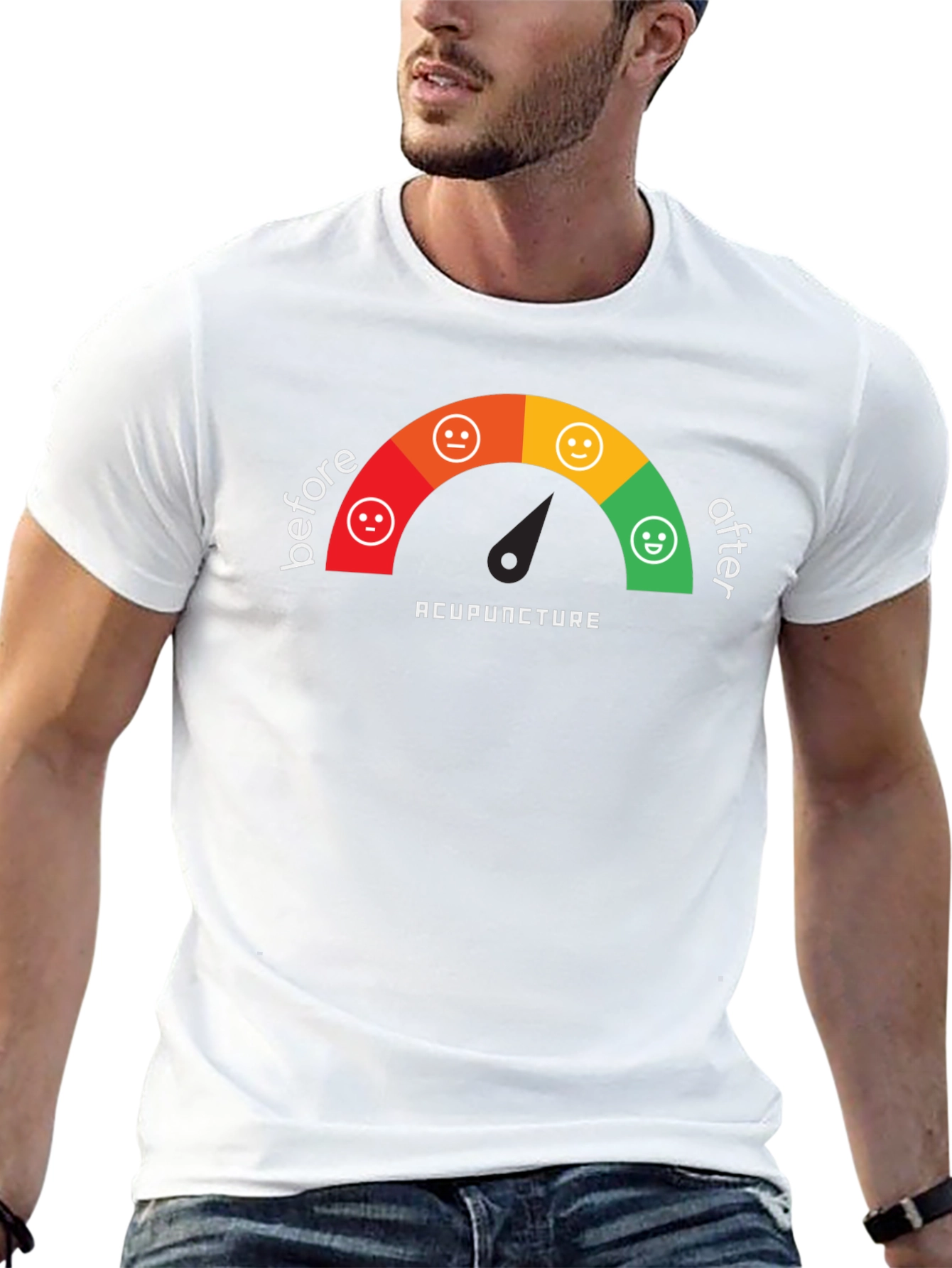 Acupuncture Mood T-Shirt - Before & After
