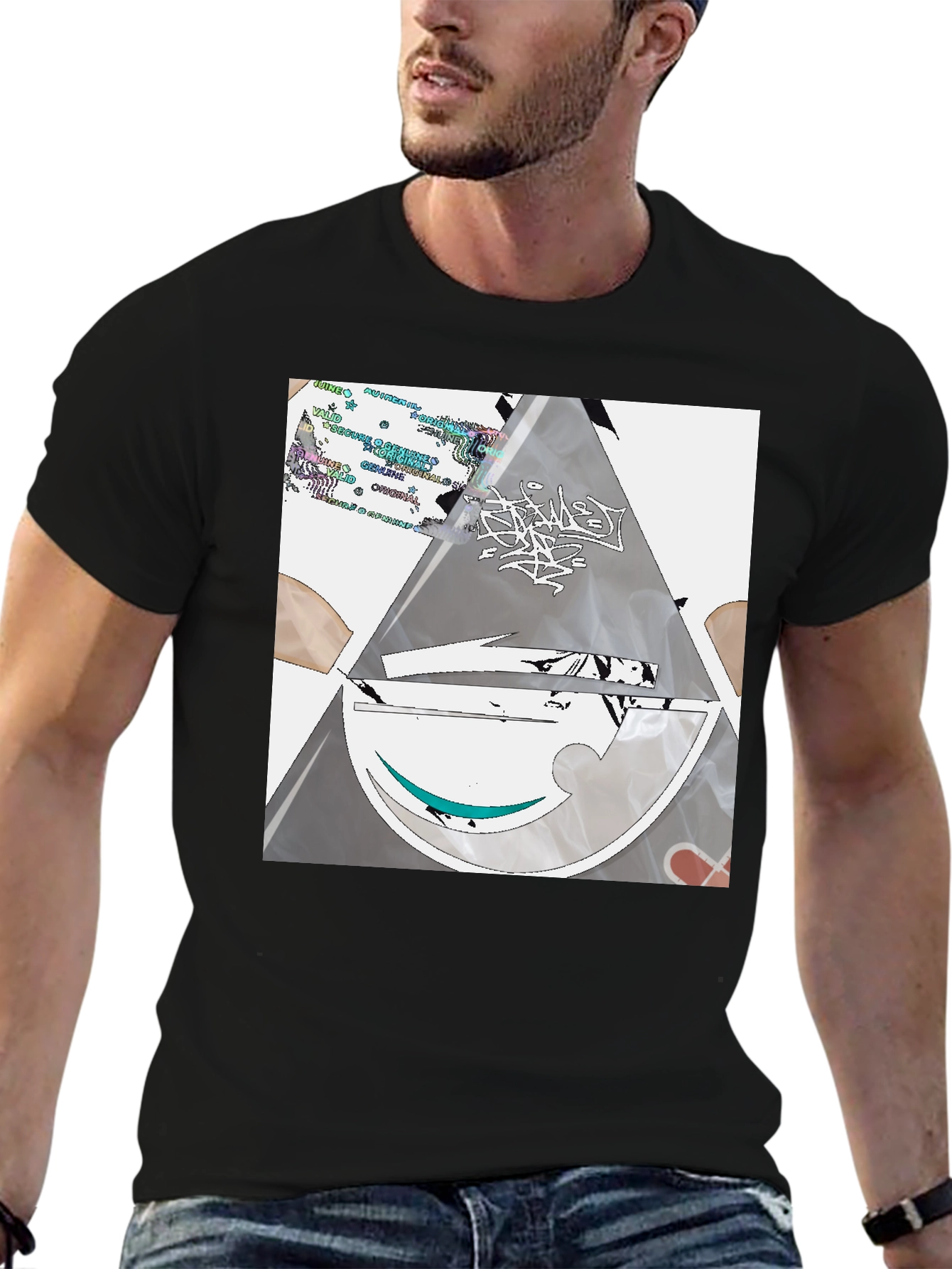 Abstract Graphic Tee - Modern Streetwear T-Shirt