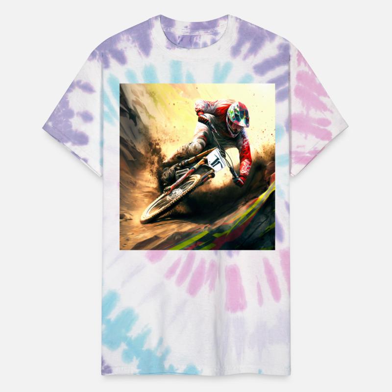 Racing A Downhill Bike