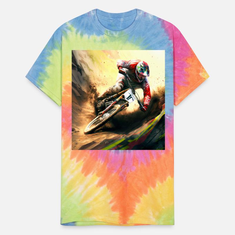 Racing A Downhill Bike