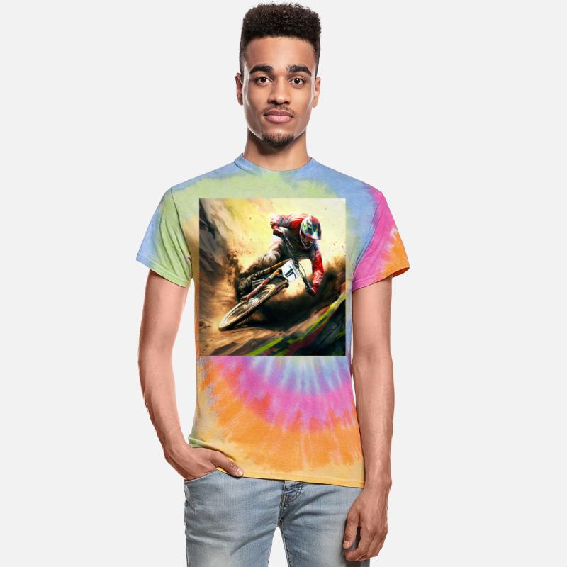 Racing A Downhill Bike