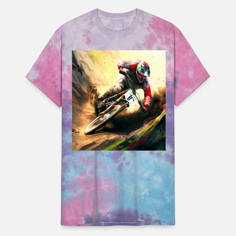 Racing A Downhill Bike