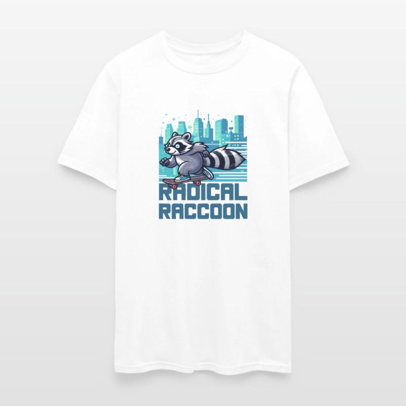 Radical Raccoon Urban Skateboarder