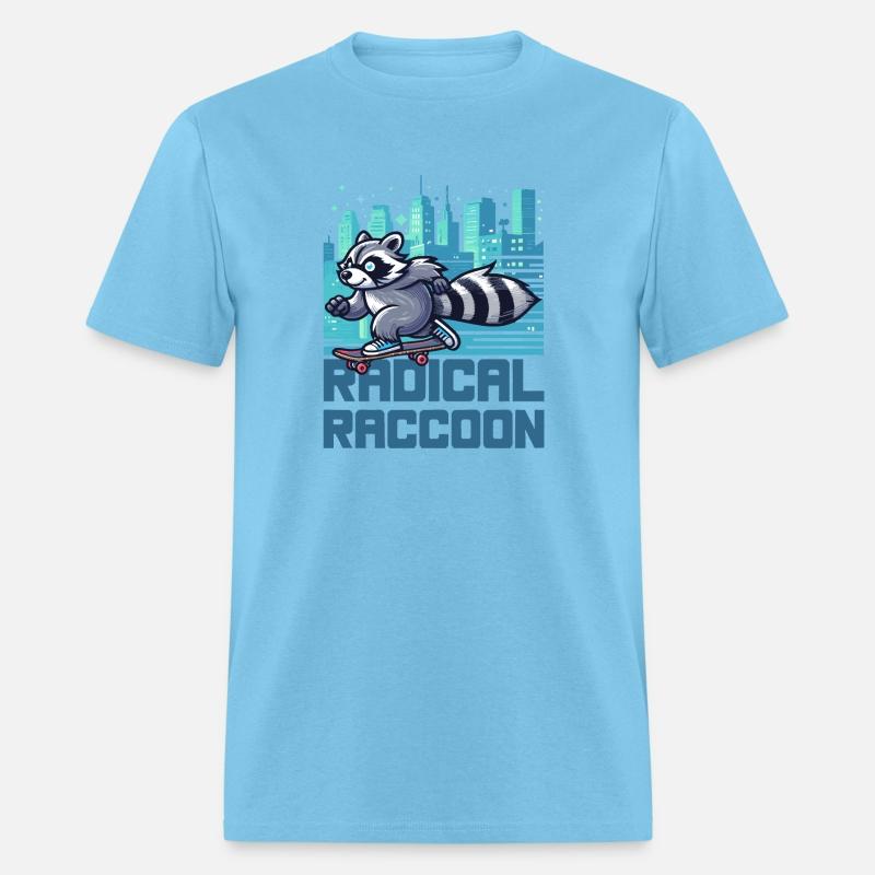 Radical Raccoon Urban Skateboarder