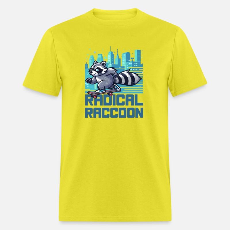 Radical Raccoon Urban Skateboarder