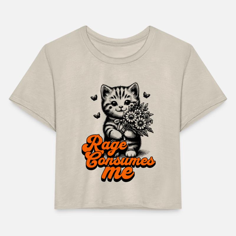 Rage Consumes Me Funny Cat Meme with Cute Kitten H