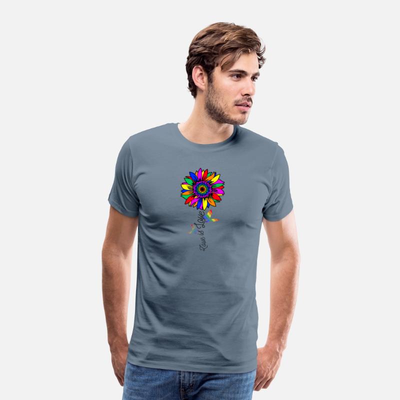 Rainbow Sunflower Love Is Love LGBT Pride Month