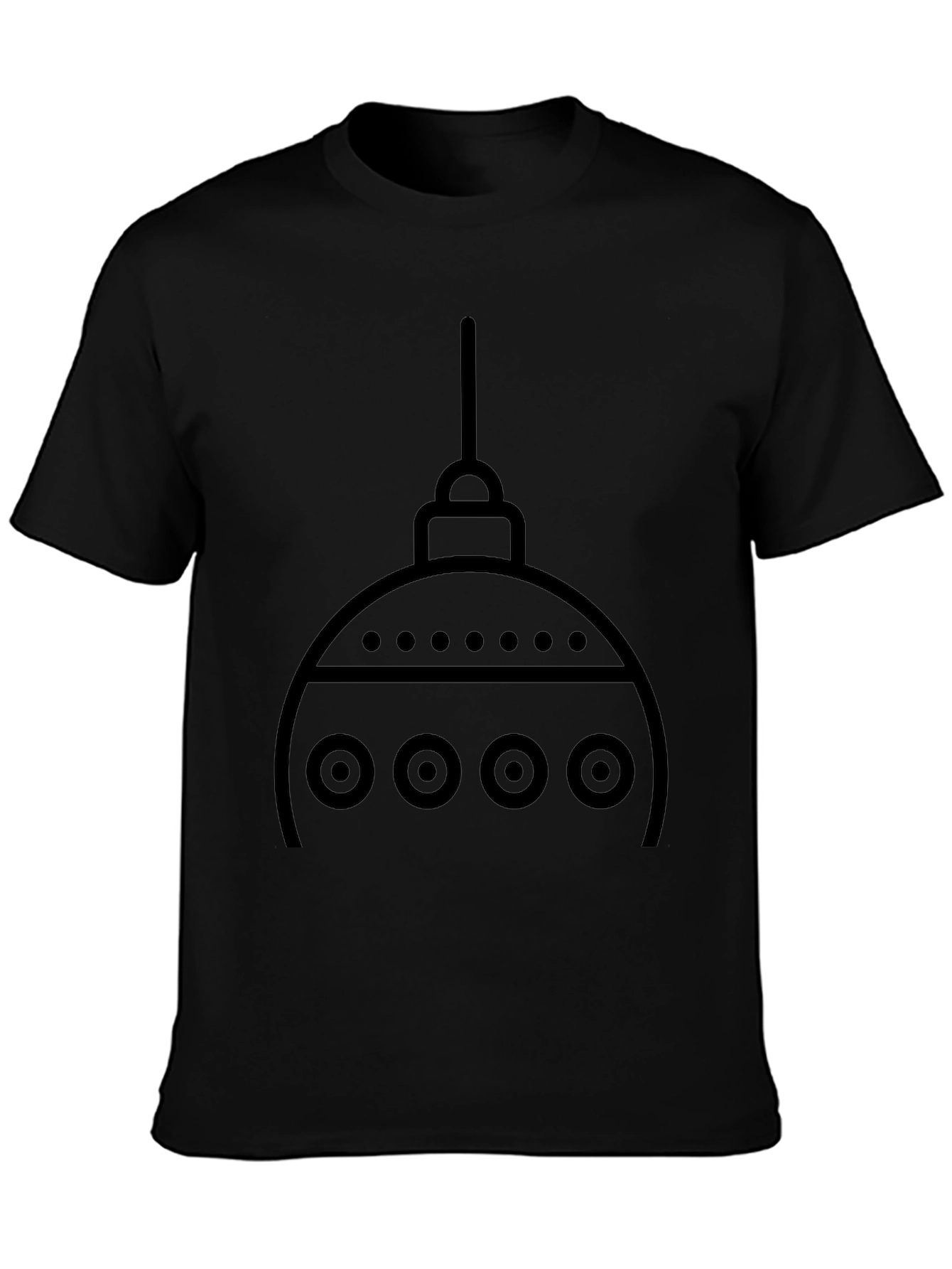 Geometric Ornament Graphic T-Shirt - Modern Style