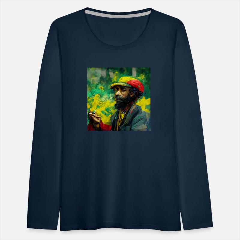 Rastafari Smoking weed painting
