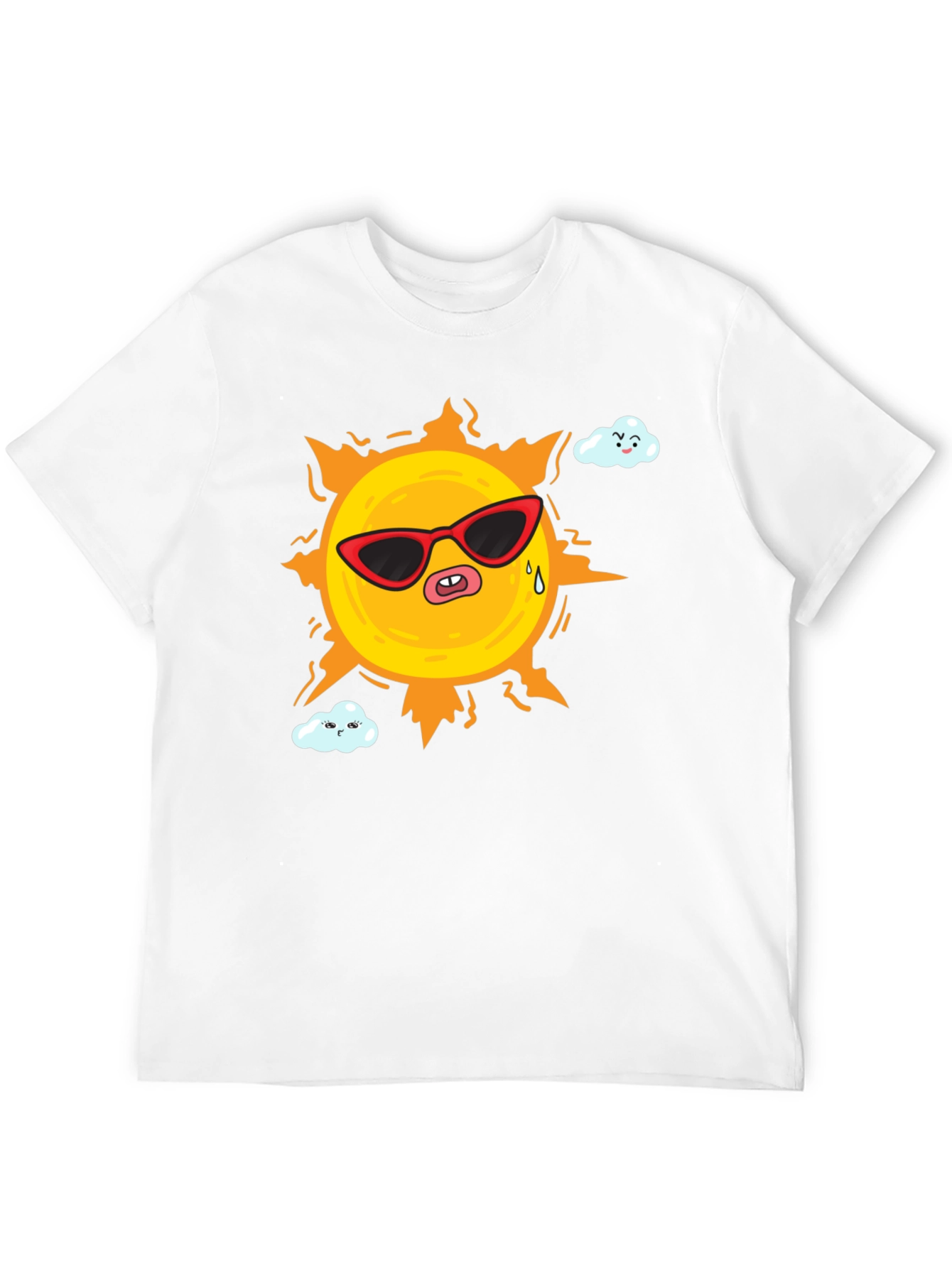 Funny Sun Cartoon Graphic T-Shirt