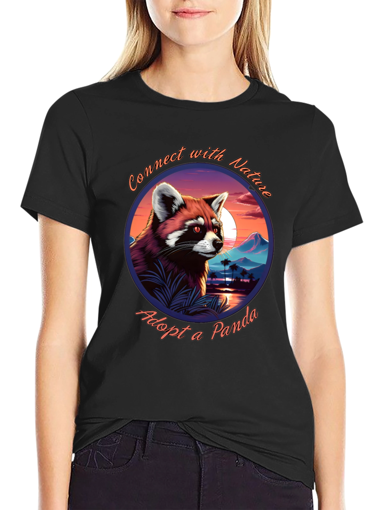 Connect with Nature Panda Graphic Tee