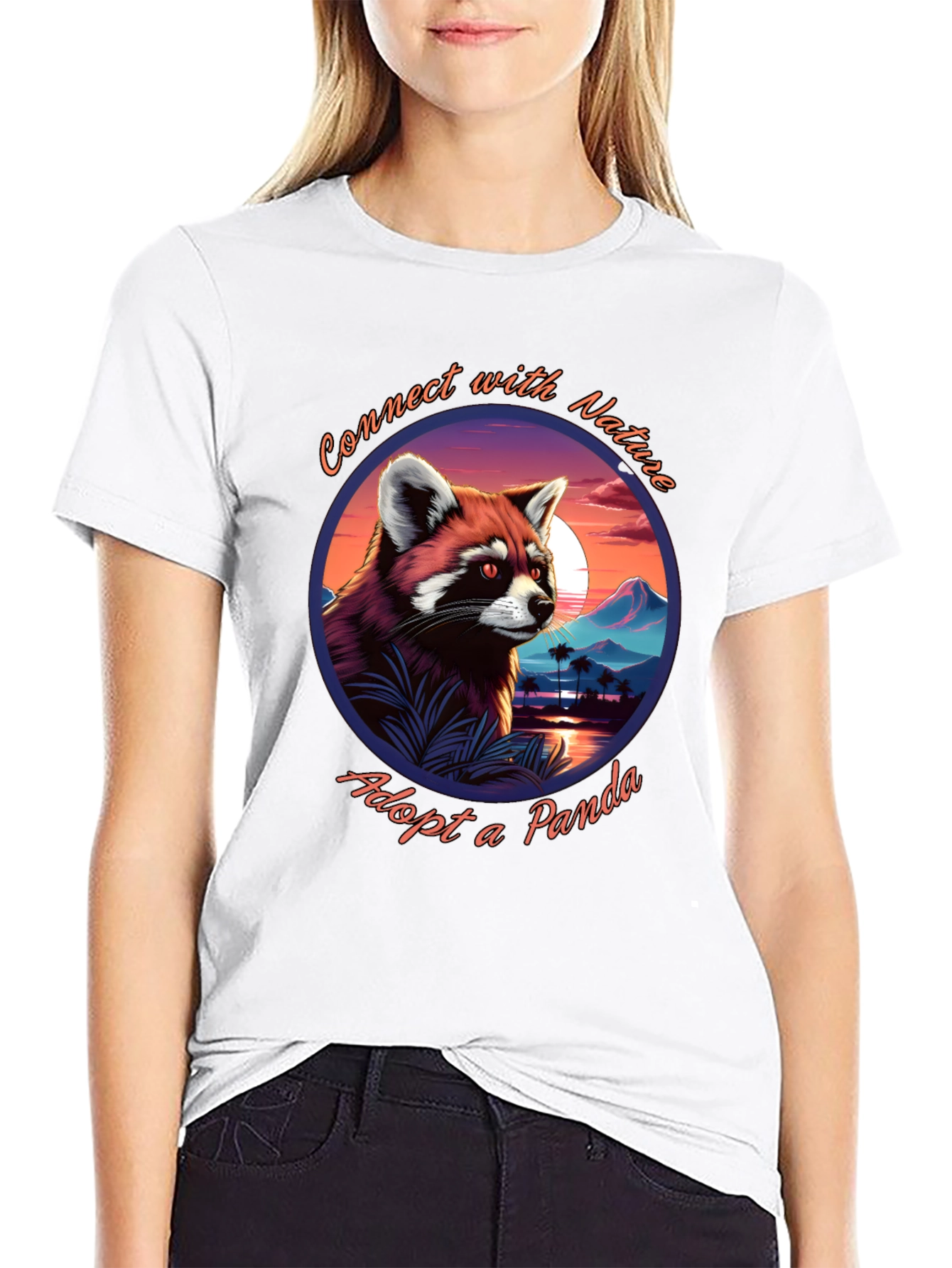 Connect with Nature Panda Graphic Tee