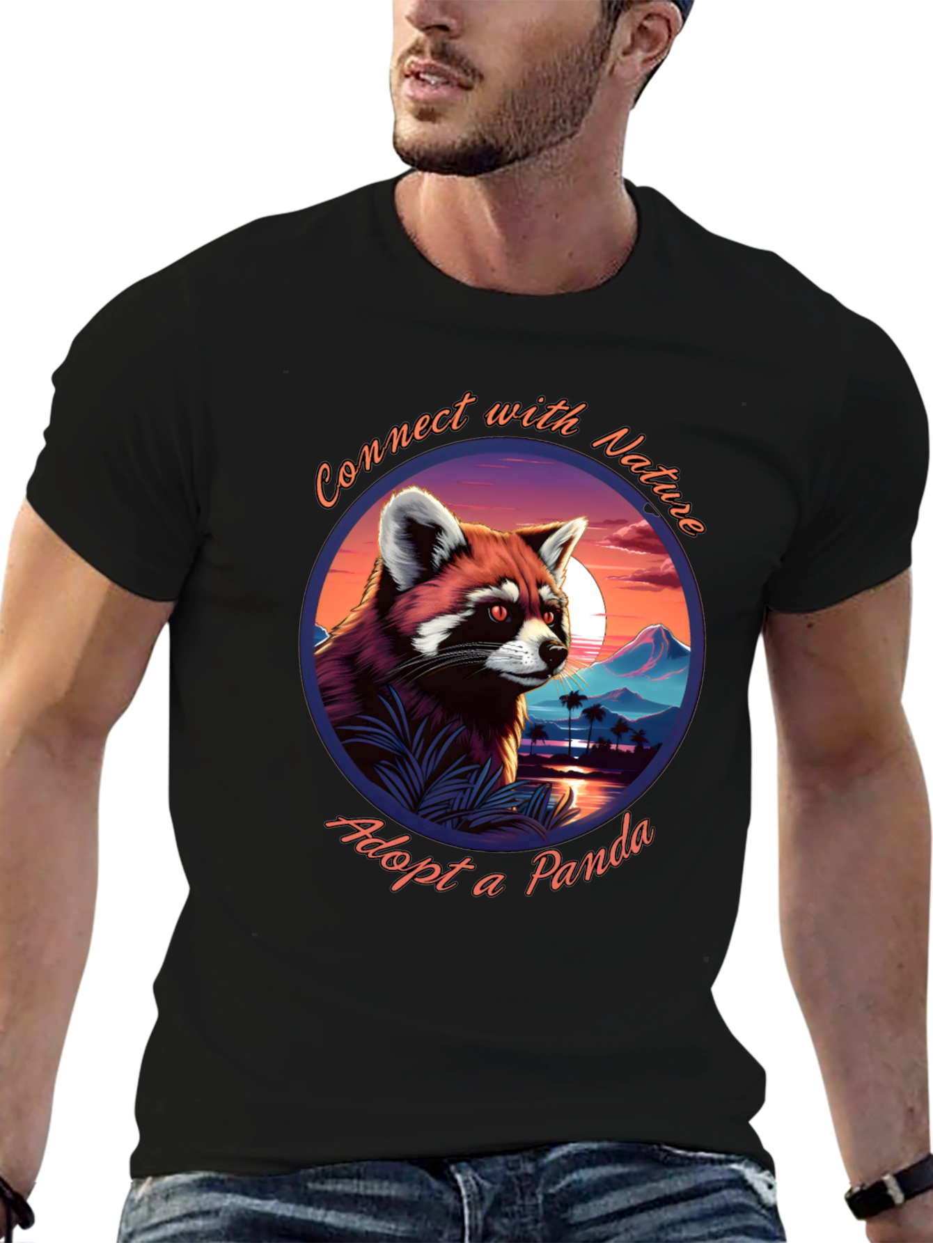 Connect with Nature Panda Graphic Tee