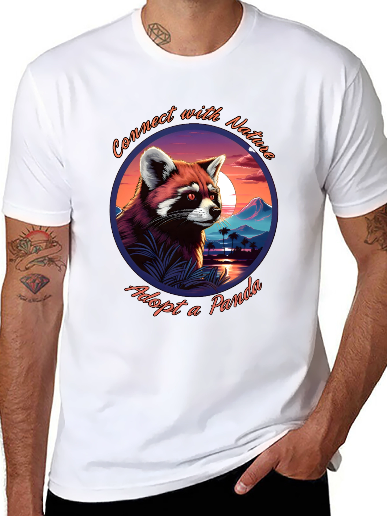 Connect with Nature Panda Graphic Tee