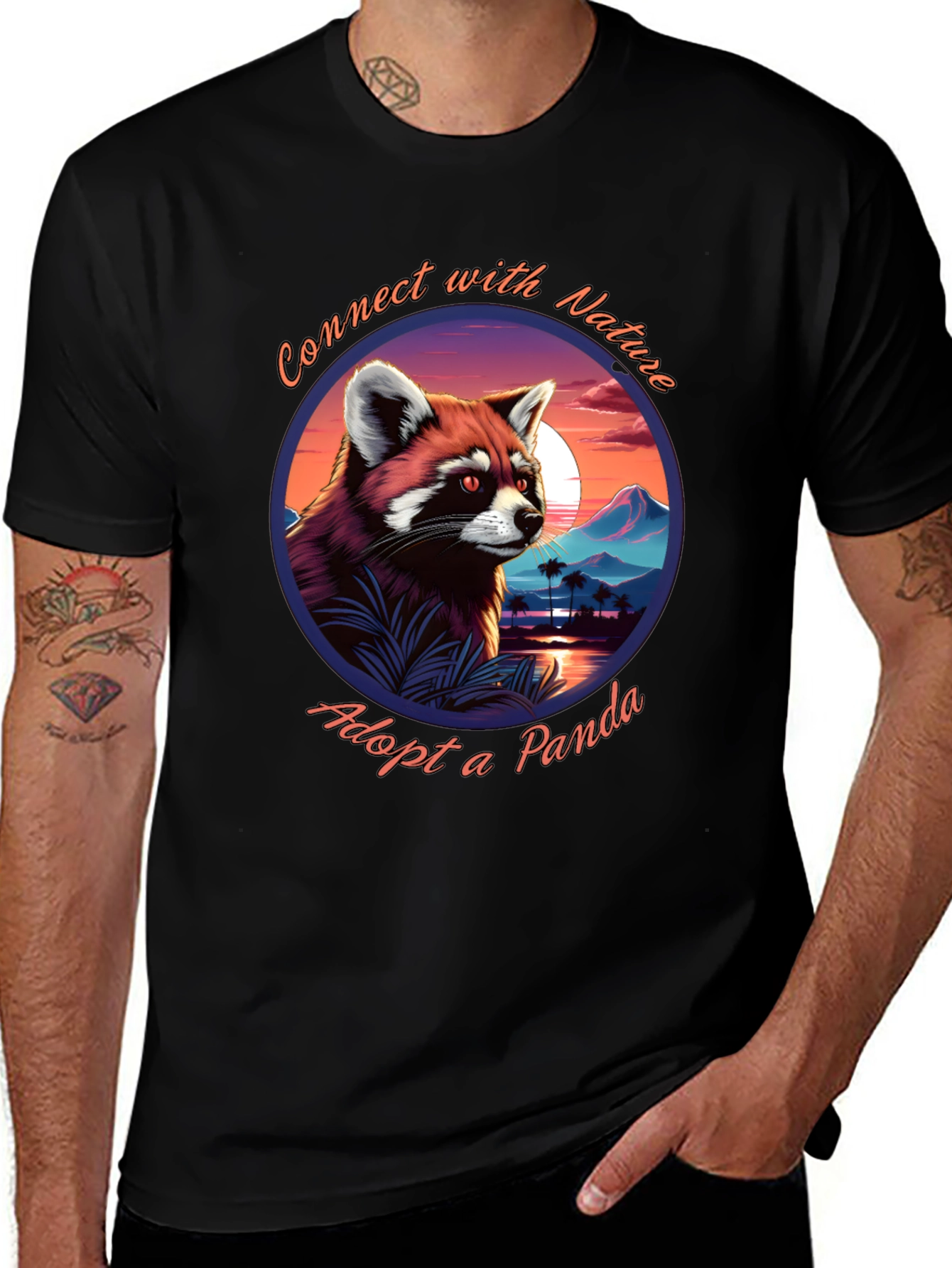 Connect with Nature Panda Graphic Tee