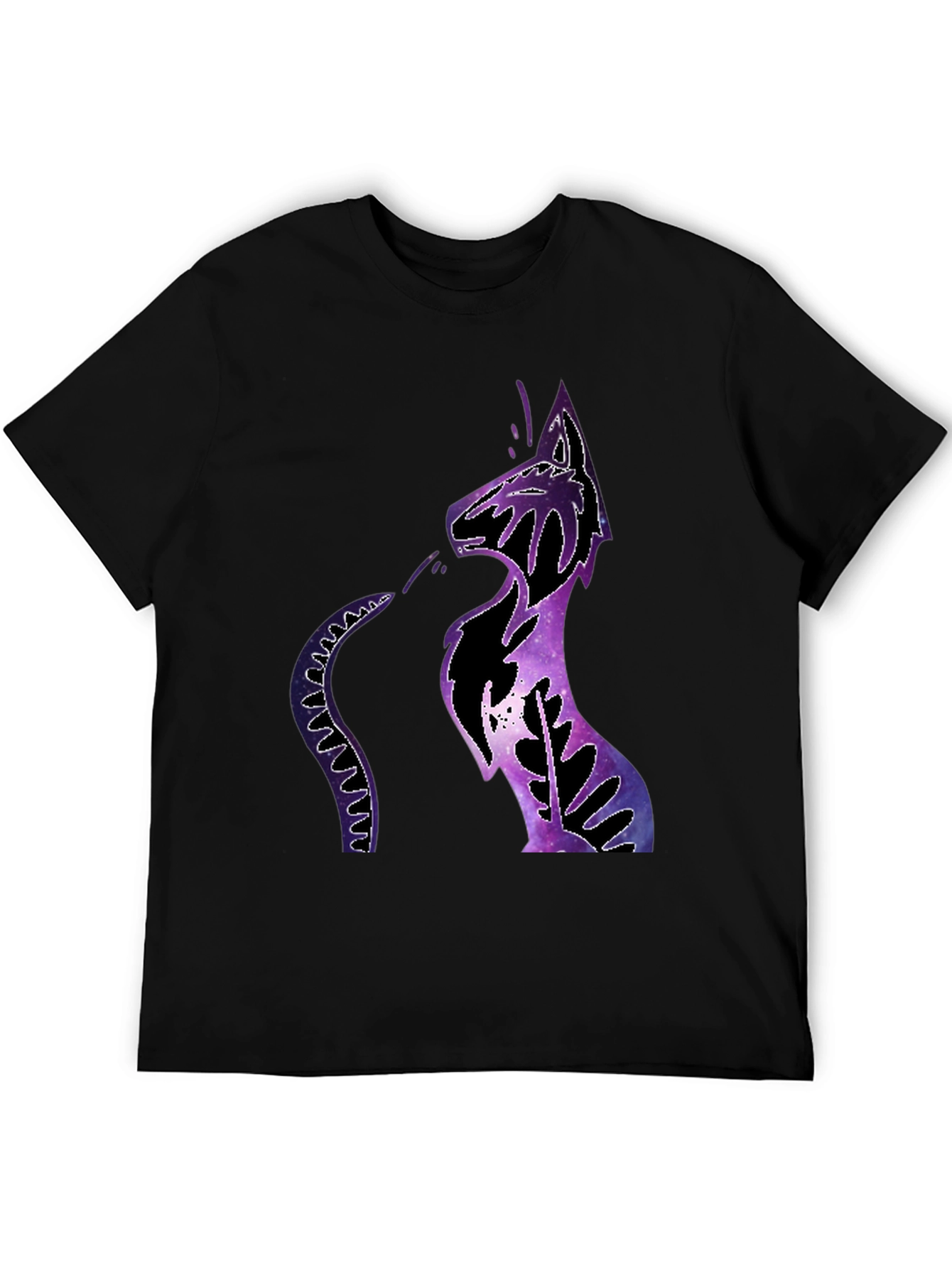Cosmic Cat Black T-Shirt