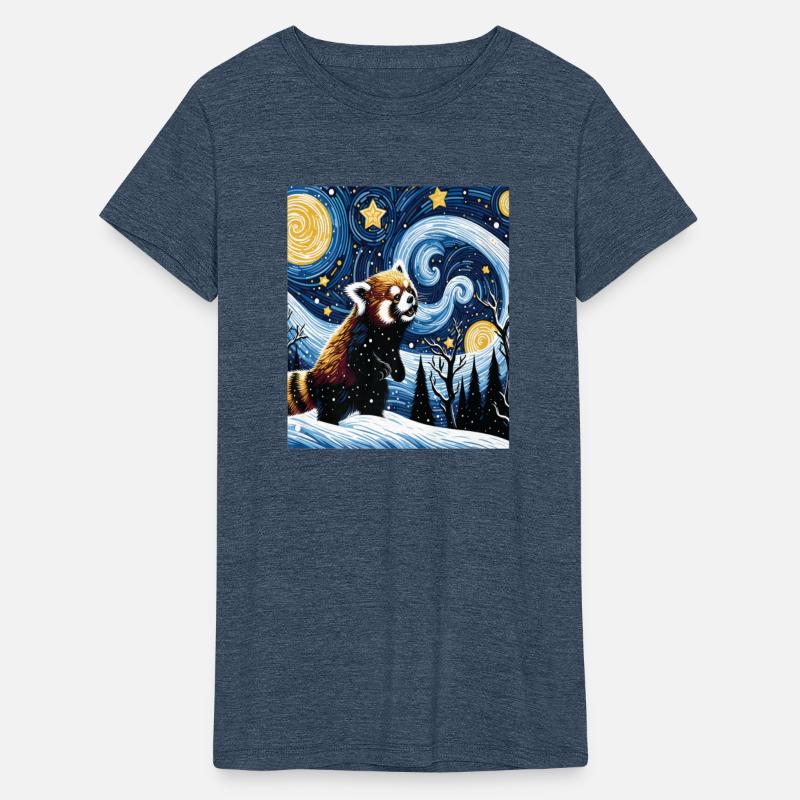 Red Panda Van Gogh Starry Night Funny red panda lo