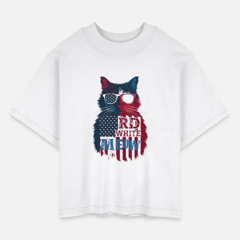 red white and meow Meow Kitty Funny Cats