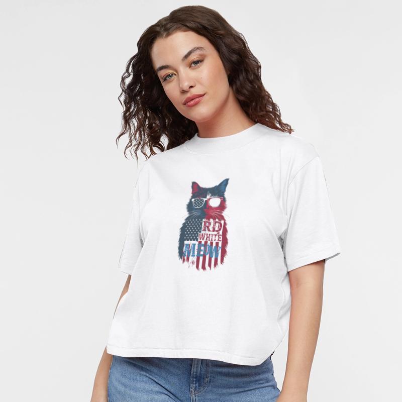 red white and meow Meow Kitty Funny Cats