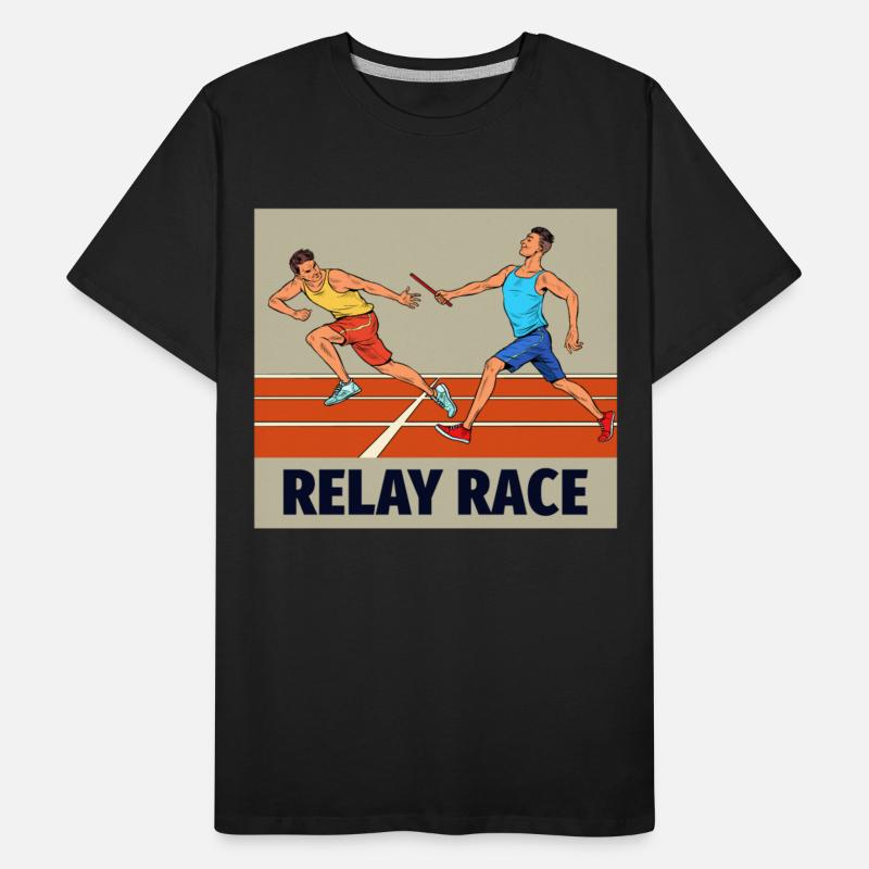 Relay race run athlete track and field running