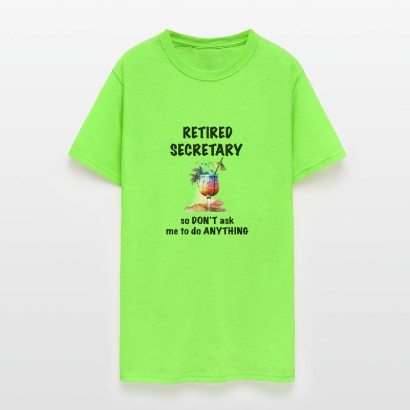 Retired Secretary Vacation Tropical Cocktail Umbre