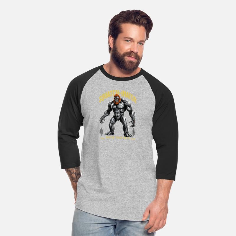 Retro Bigfoot Design, Sasquatch Robot Graphic