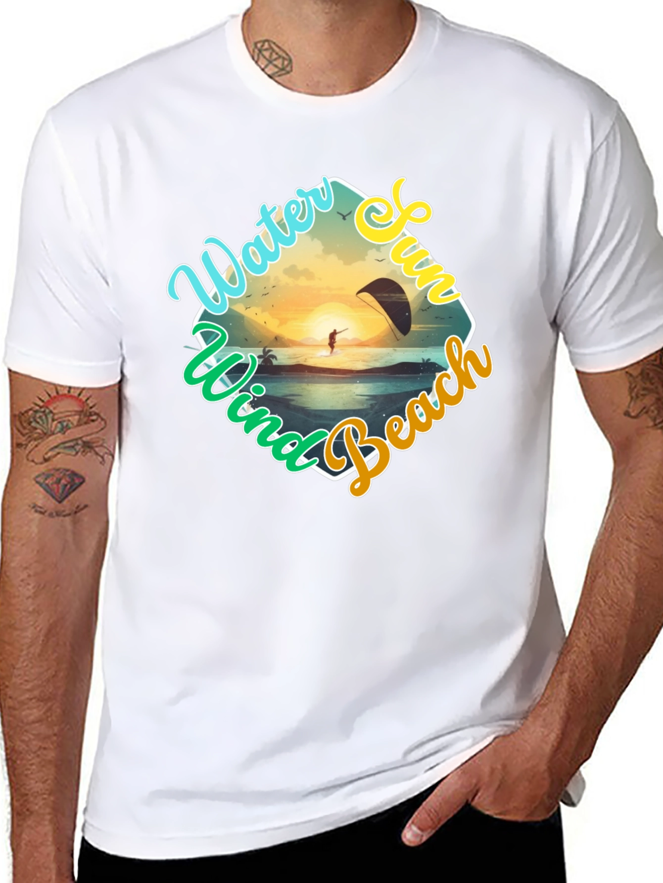 Water Sports T-Shirt: Wind Sun Beach