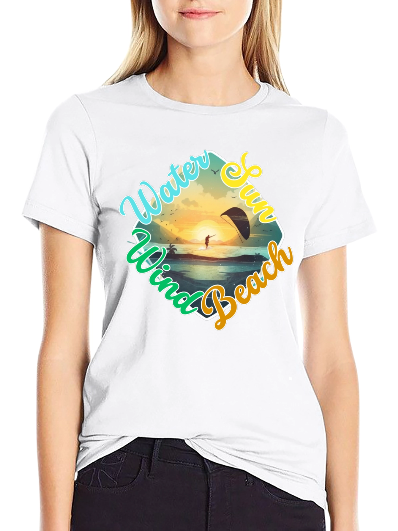 Water Sports T-Shirt: Wind Sun Beach