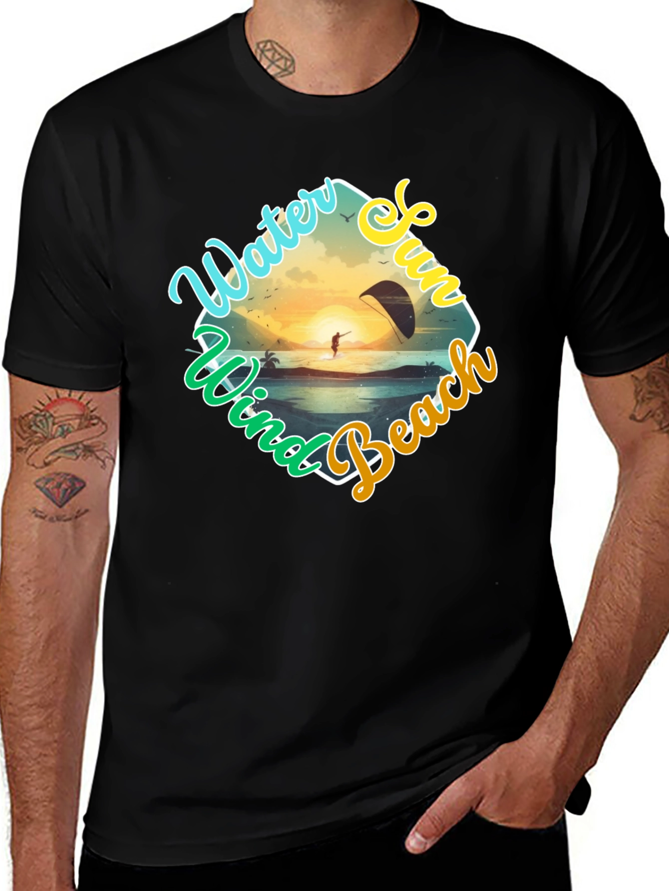 Water Sports T-Shirt: Wind Sun Beach