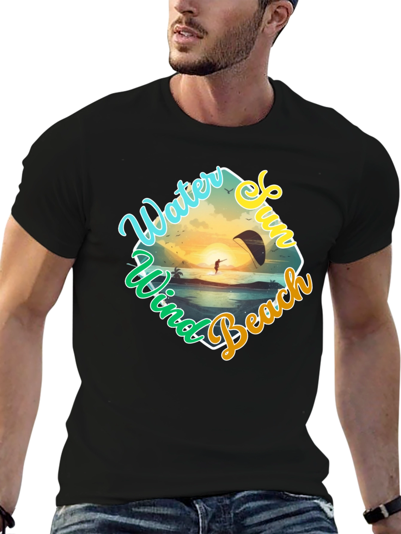 Water Sports T-Shirt: Wind Sun Beach