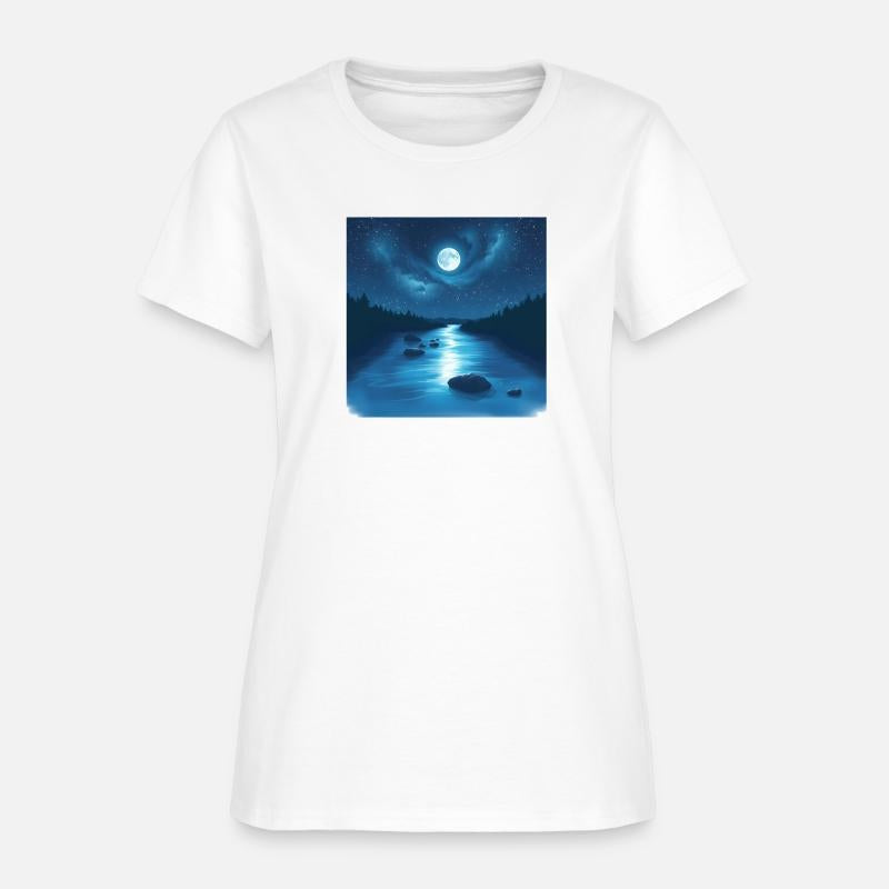 River Under the Starry Sky