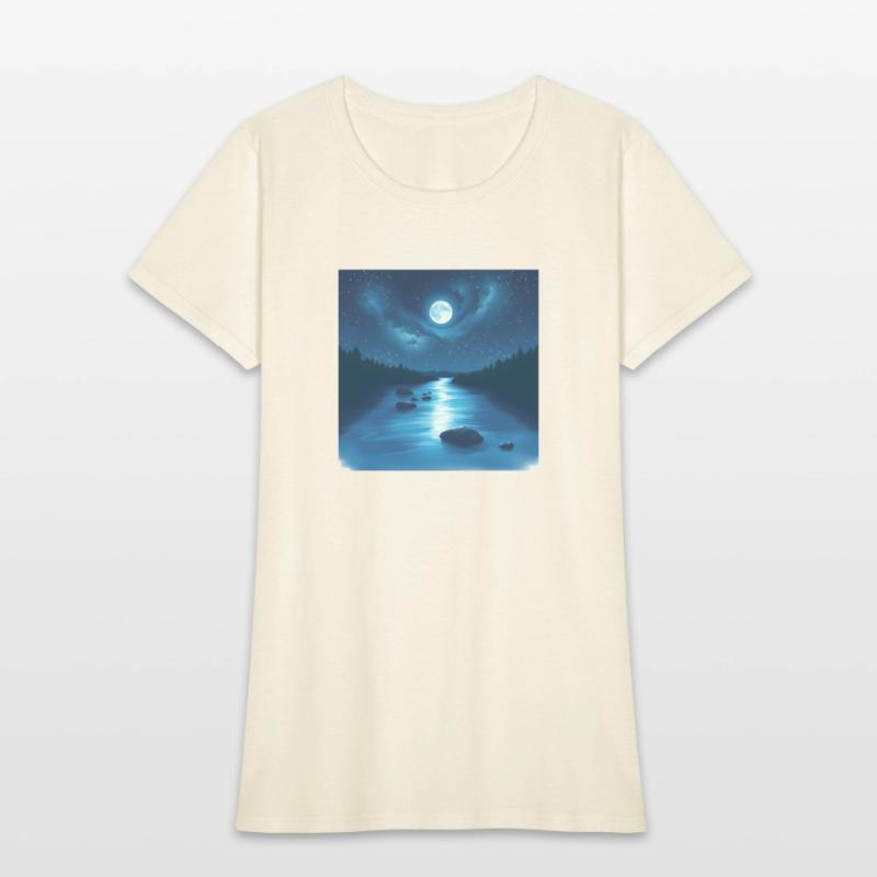 River Under the Starry Sky