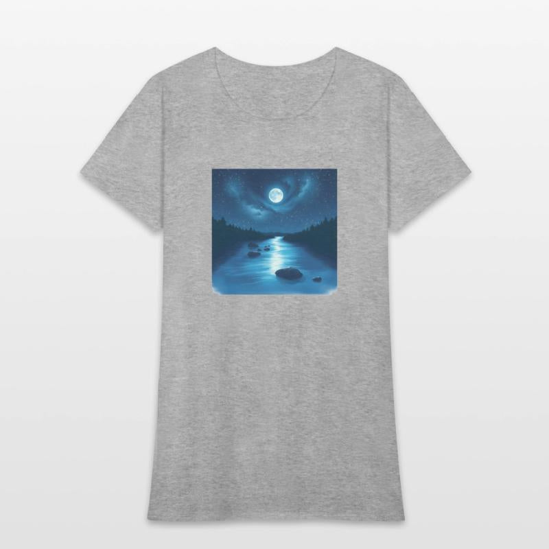 River Under the Starry Sky